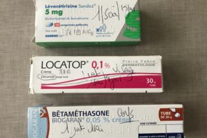 フランスでeczemaで処方された薬
